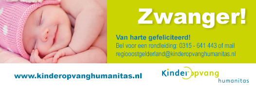 Samen Zwanger advertentie - Kinderopvang Humanitas
